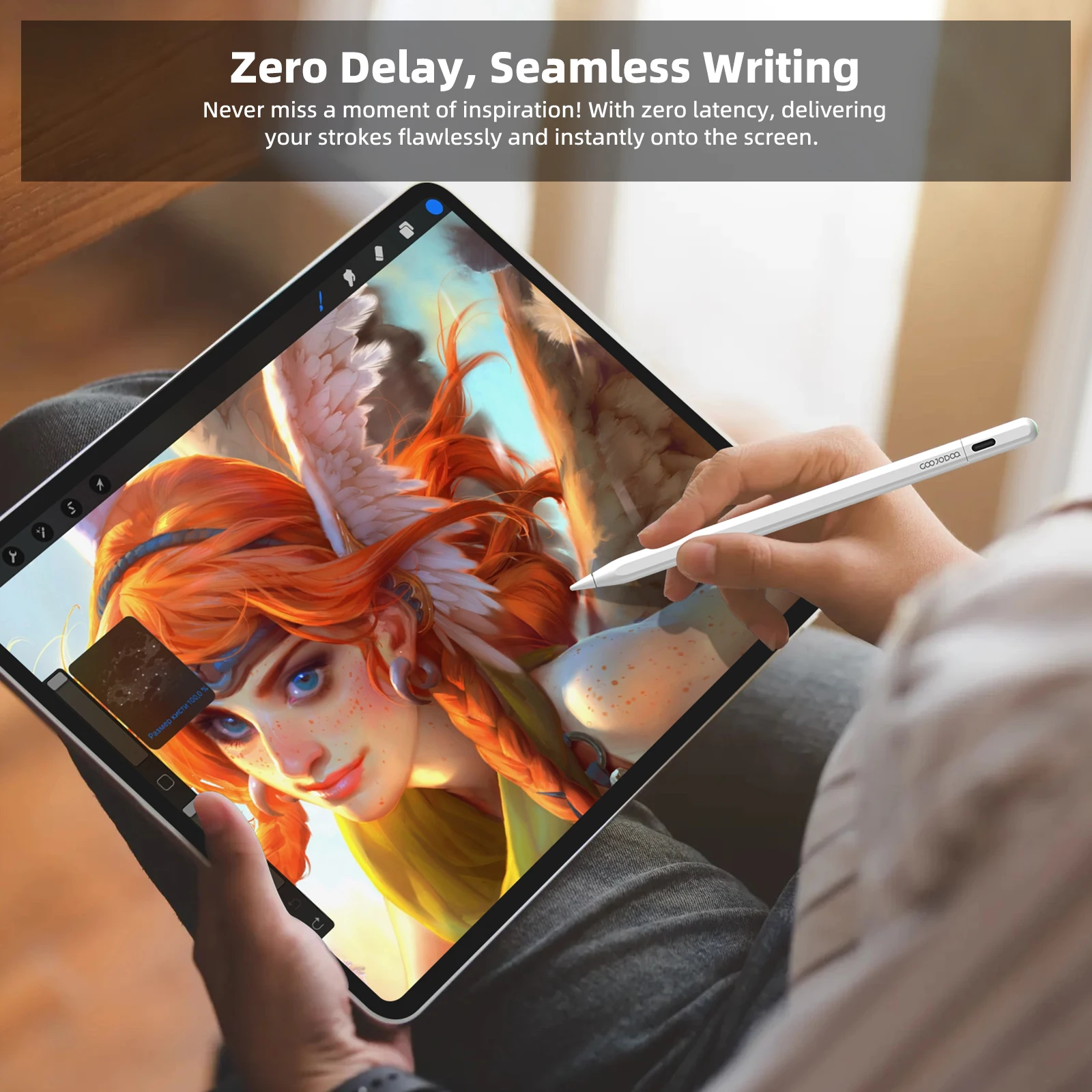 Ручка-стилус goojodoq gd14 для apple pencil с ipad - Фотография_3