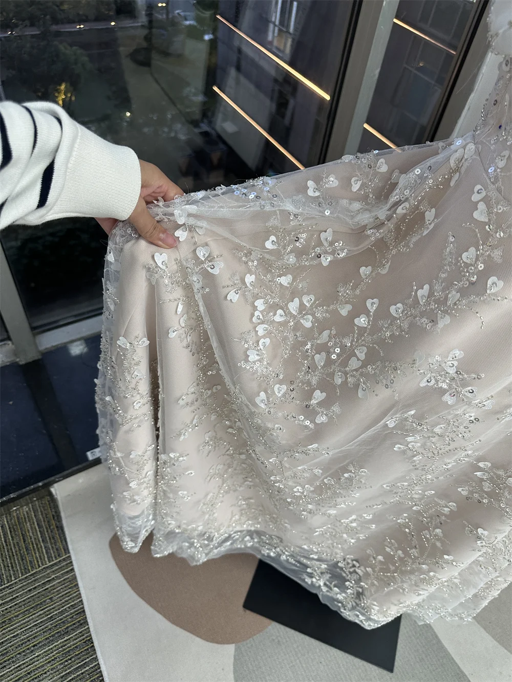 Bella champagn тюлевые вечерние - Фотография_6