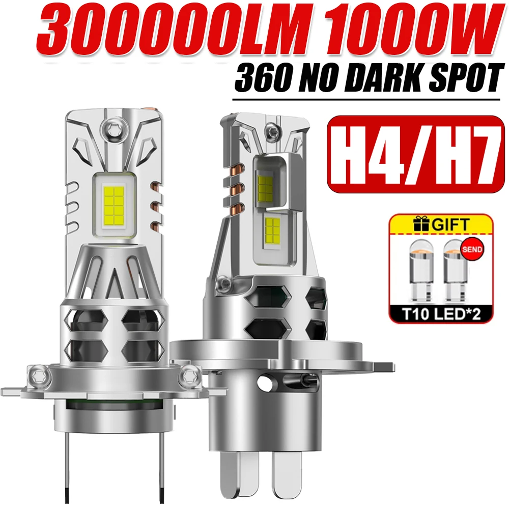 H7 h4 светодиодные фары 1000w canbus