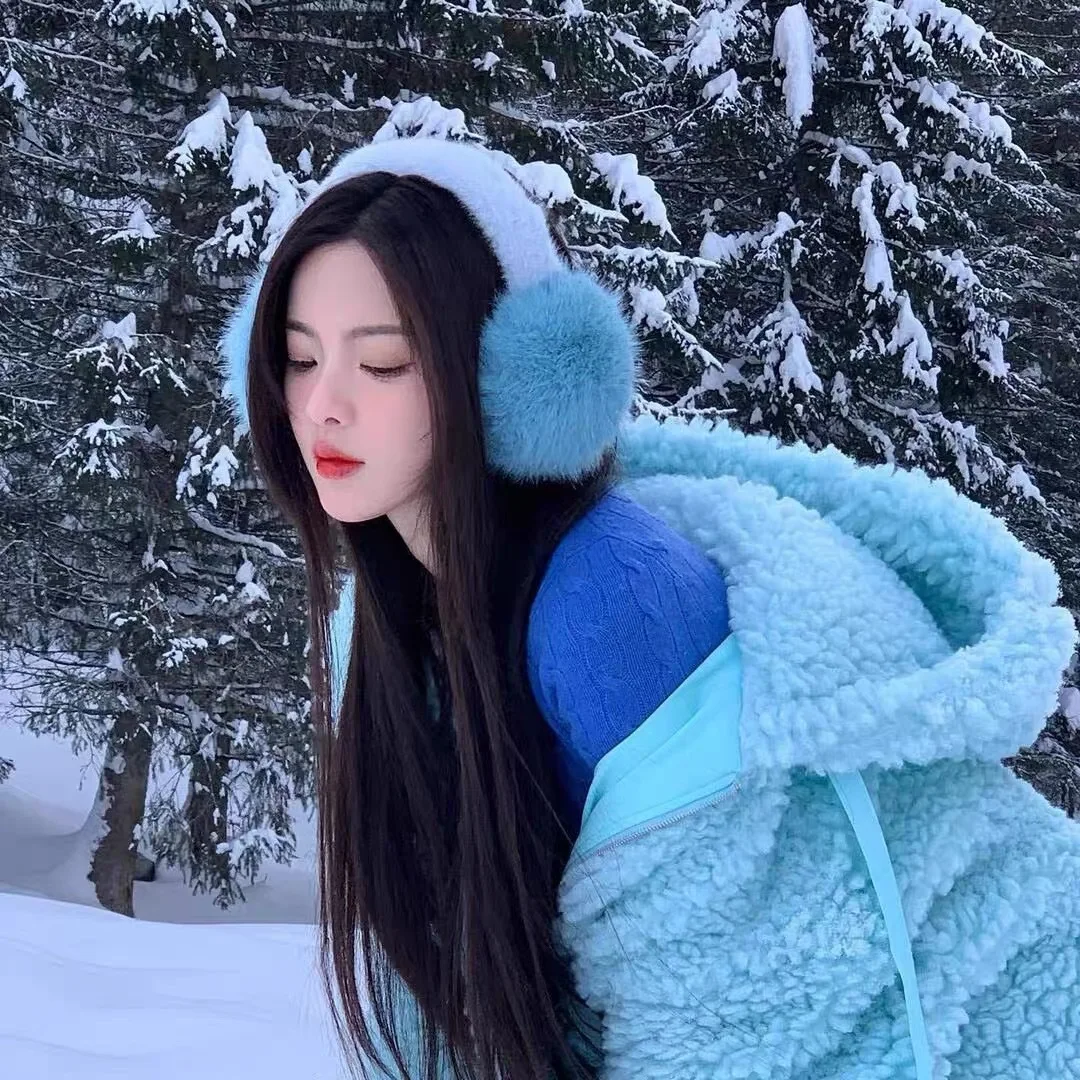 Новый дизайн, небесно-голубые мягкие наушники - Фотография_2