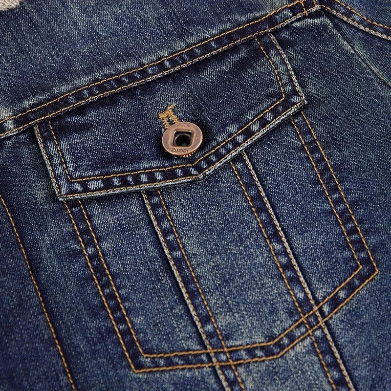 Мужская джинсовая куртка с подкладкой - Фотография_5