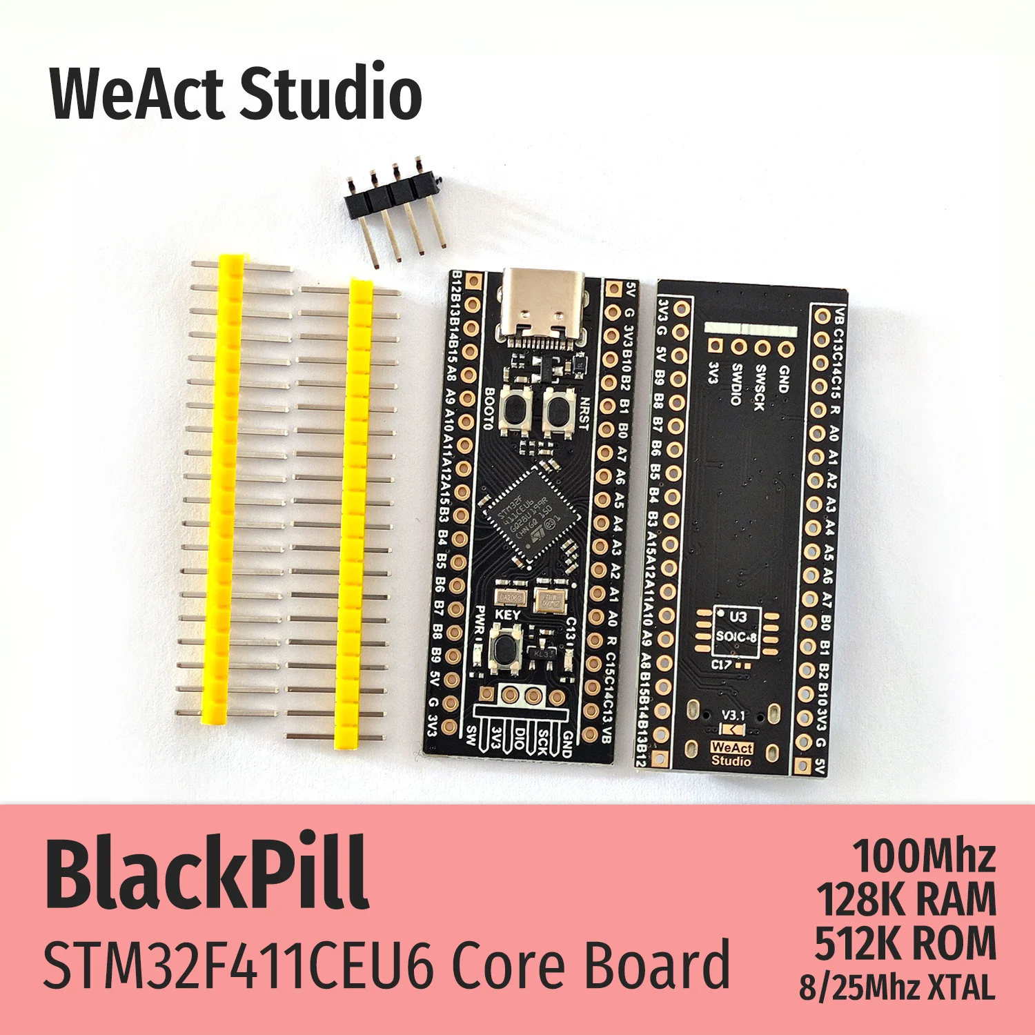 Weact blackpill stm32f411ceu6 stm32f411