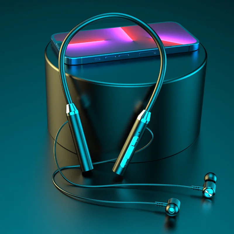 Беспроводные bluetooth-наушники с шейным ремешком - Фотография_2
