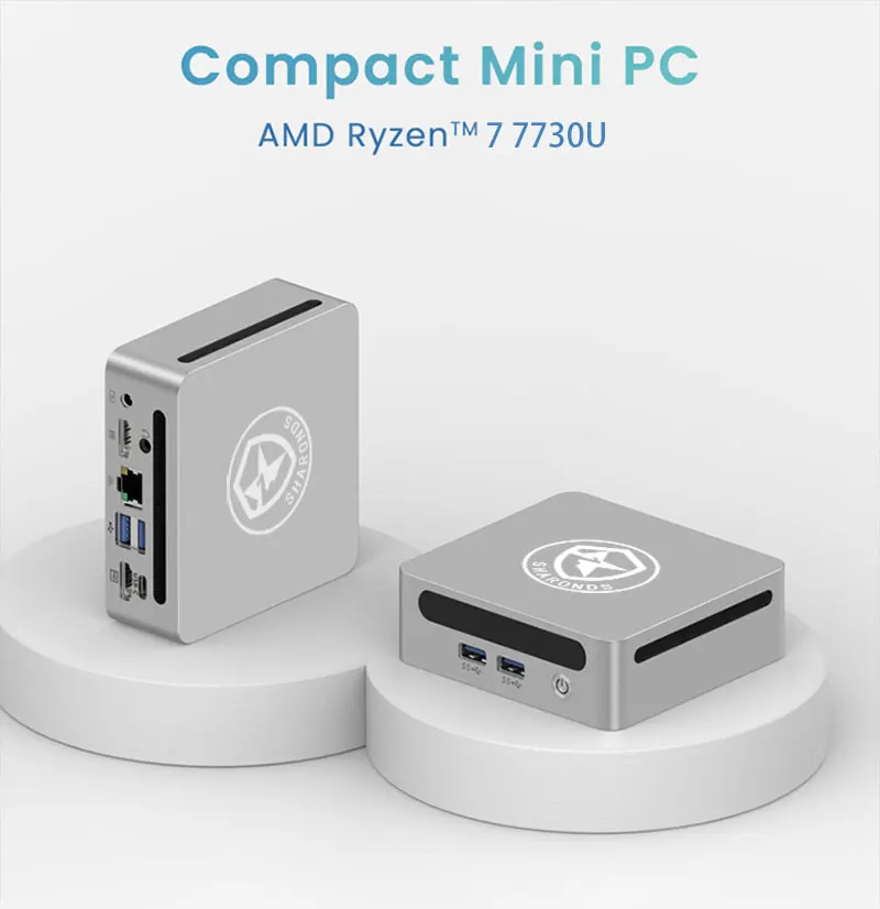 Мини-пк amd ryzen7 7730u windows 11 pro - Фотография_2