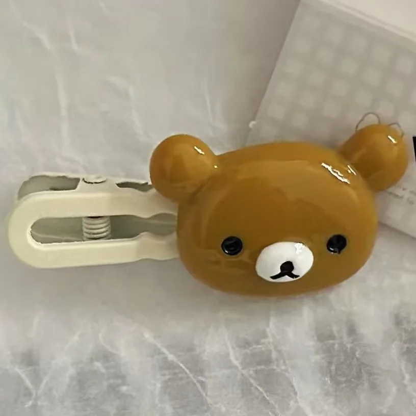 Заколки для волос rilakkuma для девочек kawaii relax bear - Фотография_6