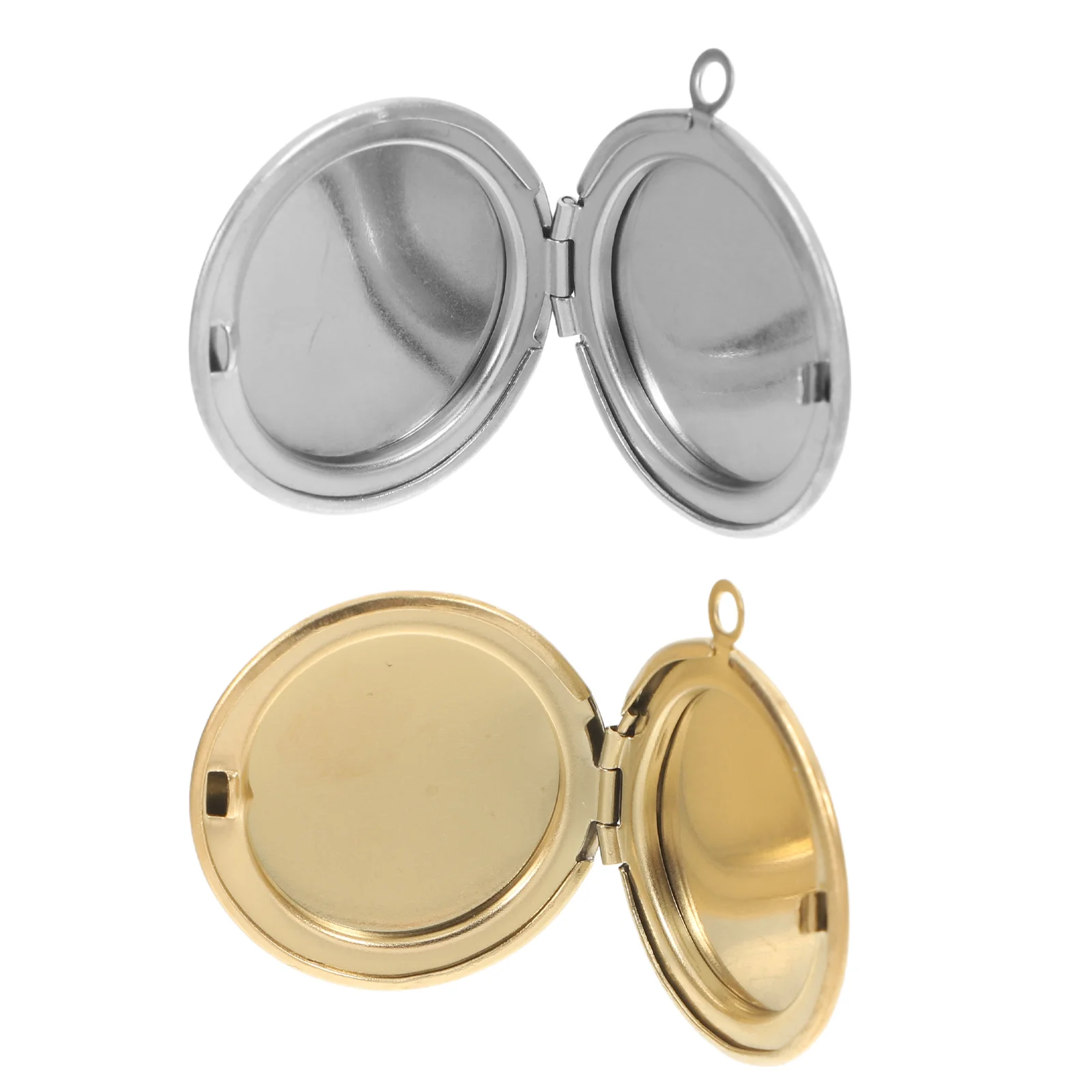 Круглая фоторамка подвески из нержавеющей - Фотография_2