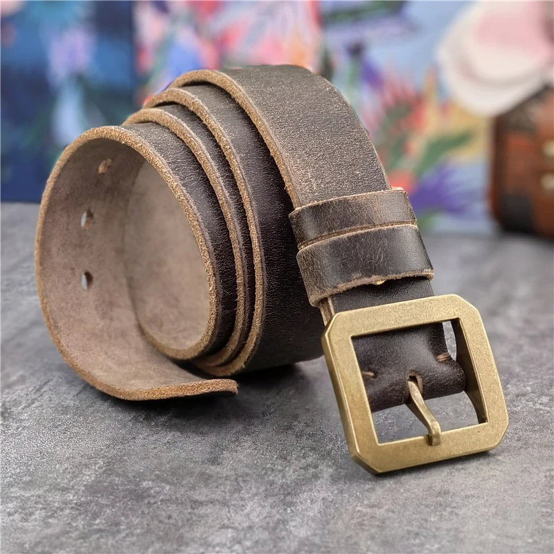 Мужской ремень в винтажном стиле - Фотография_3