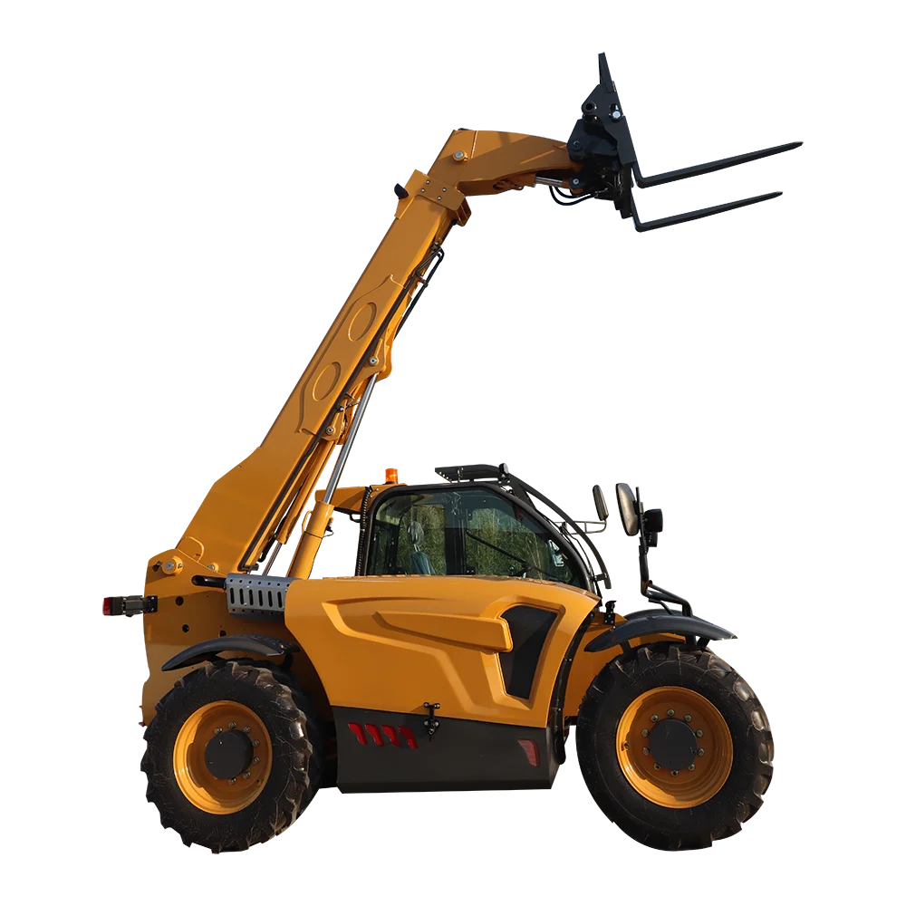 Высококачественный телескопический колесный погрузчик с 4wd boom - Фотография_5