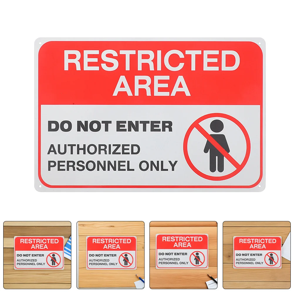 Знак «не вход», металлический