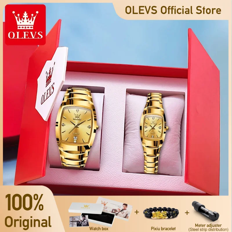Olevs 7006 часы для пар роскошные