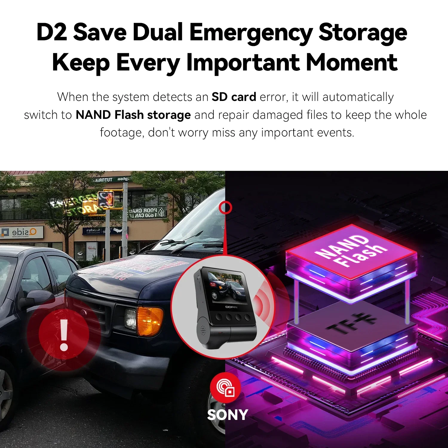 Ddpai видеорегистратор z50 передняя и задняя 4k - Фотография_4
