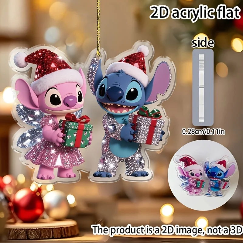 Kawaii stitch аниме кулон рождественские - Фотография_4