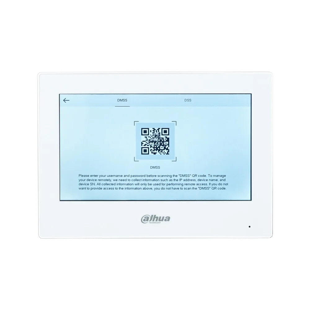 Dahua vth2621gw-p 802.3af poe 7-дюймовый сенсорный внутренний монитор - Фотография_5