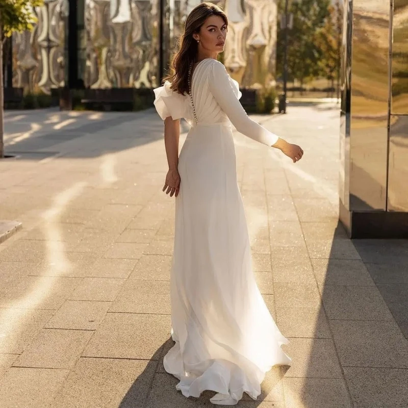 Элегантное свадебное платье русалки для женщин 2025 - Фотография_2