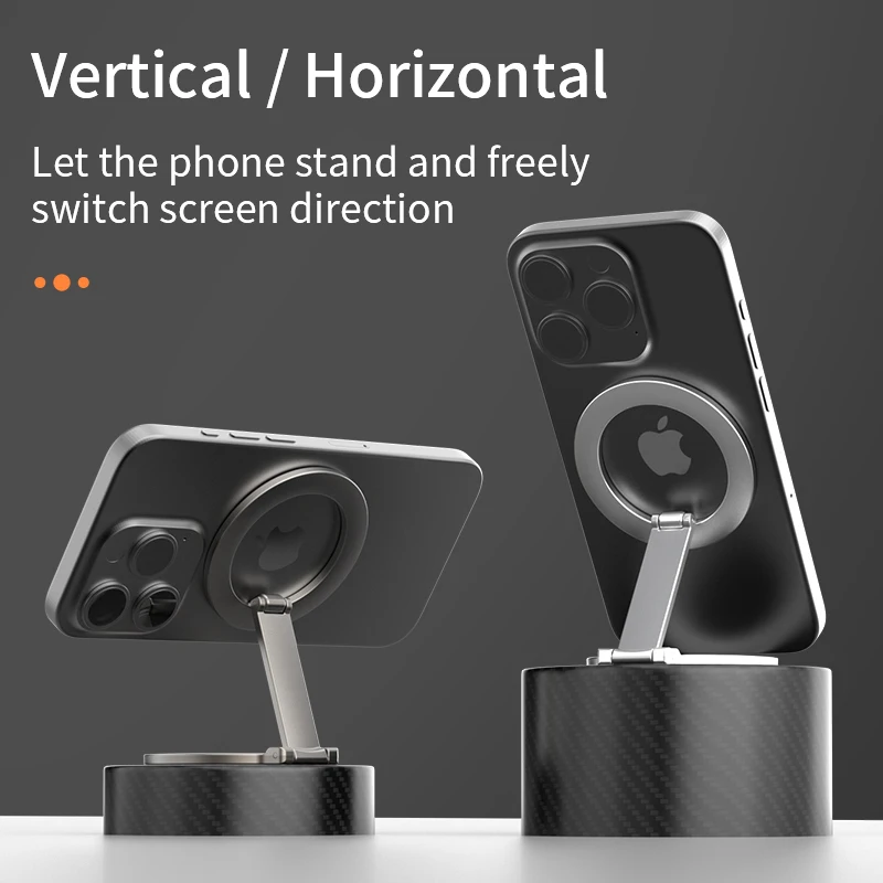 Складной двухсторонний магнитный держатель для телефона magsafe - Фотография_3