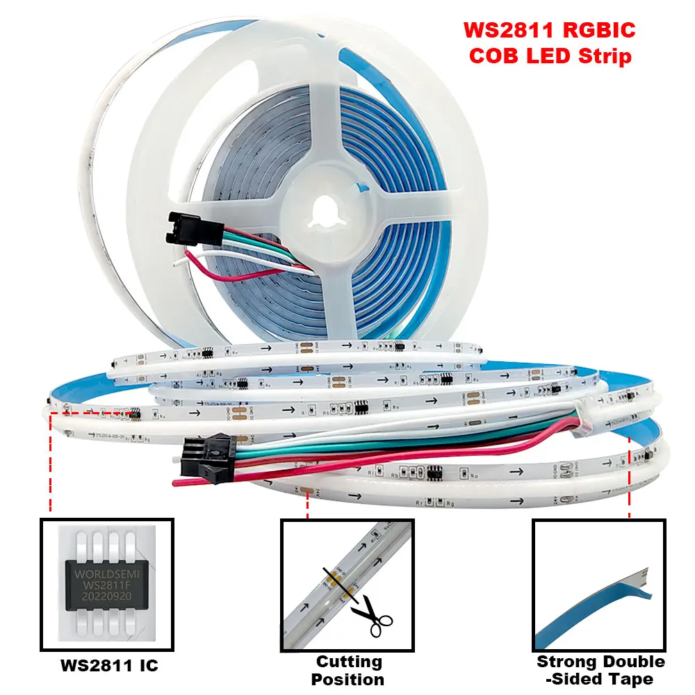 Ws2811 светодиодные ленты rgbic - Фотография_2