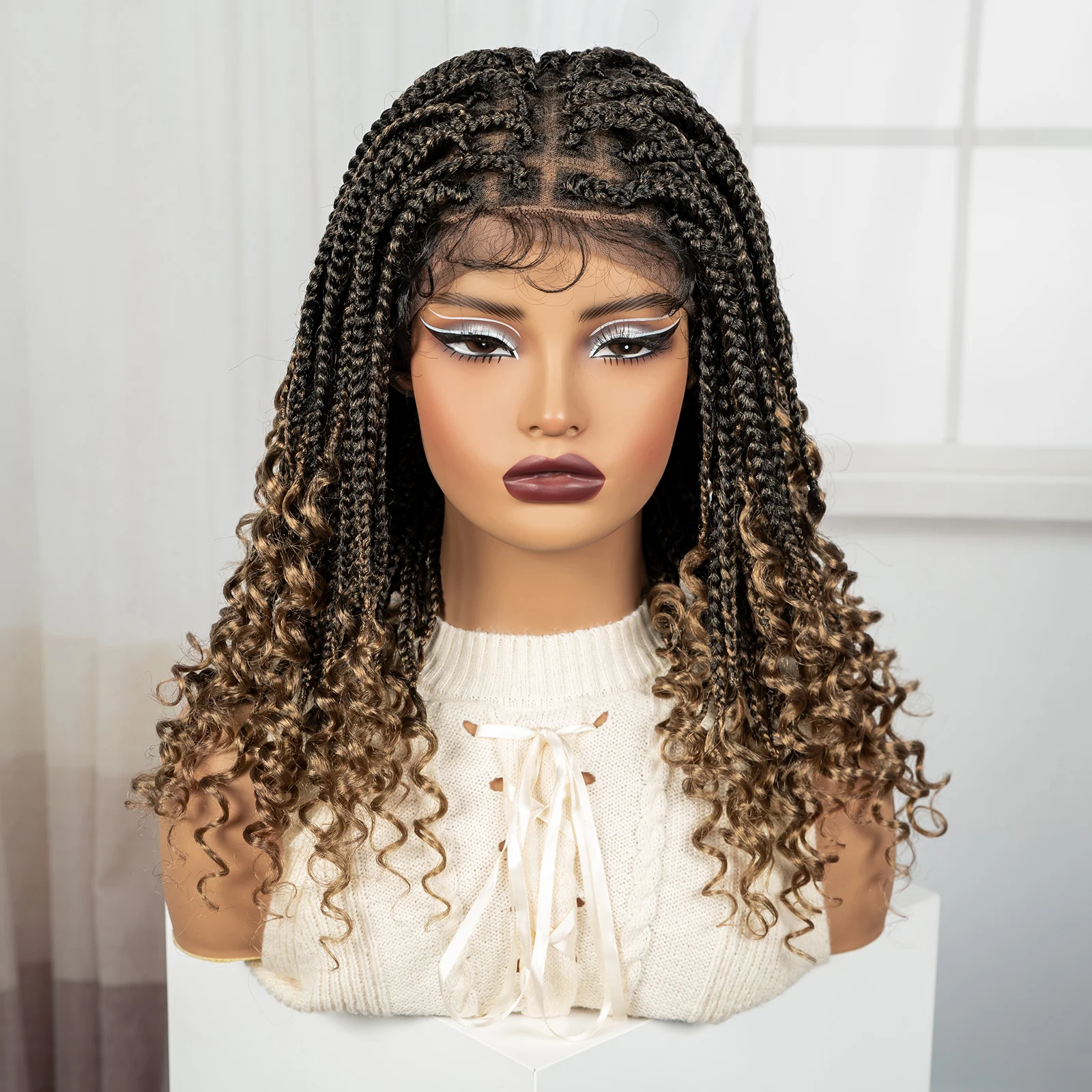 Ombre knotless box плетеные парики - Фотография_2