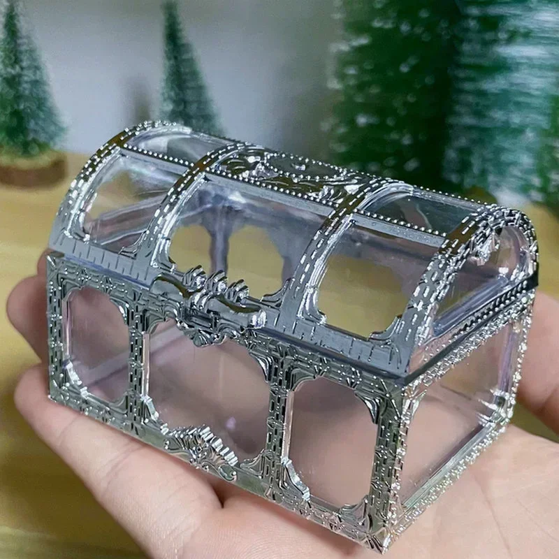 Винтажная прозрачная пиратская коробка для хранения сокровищ