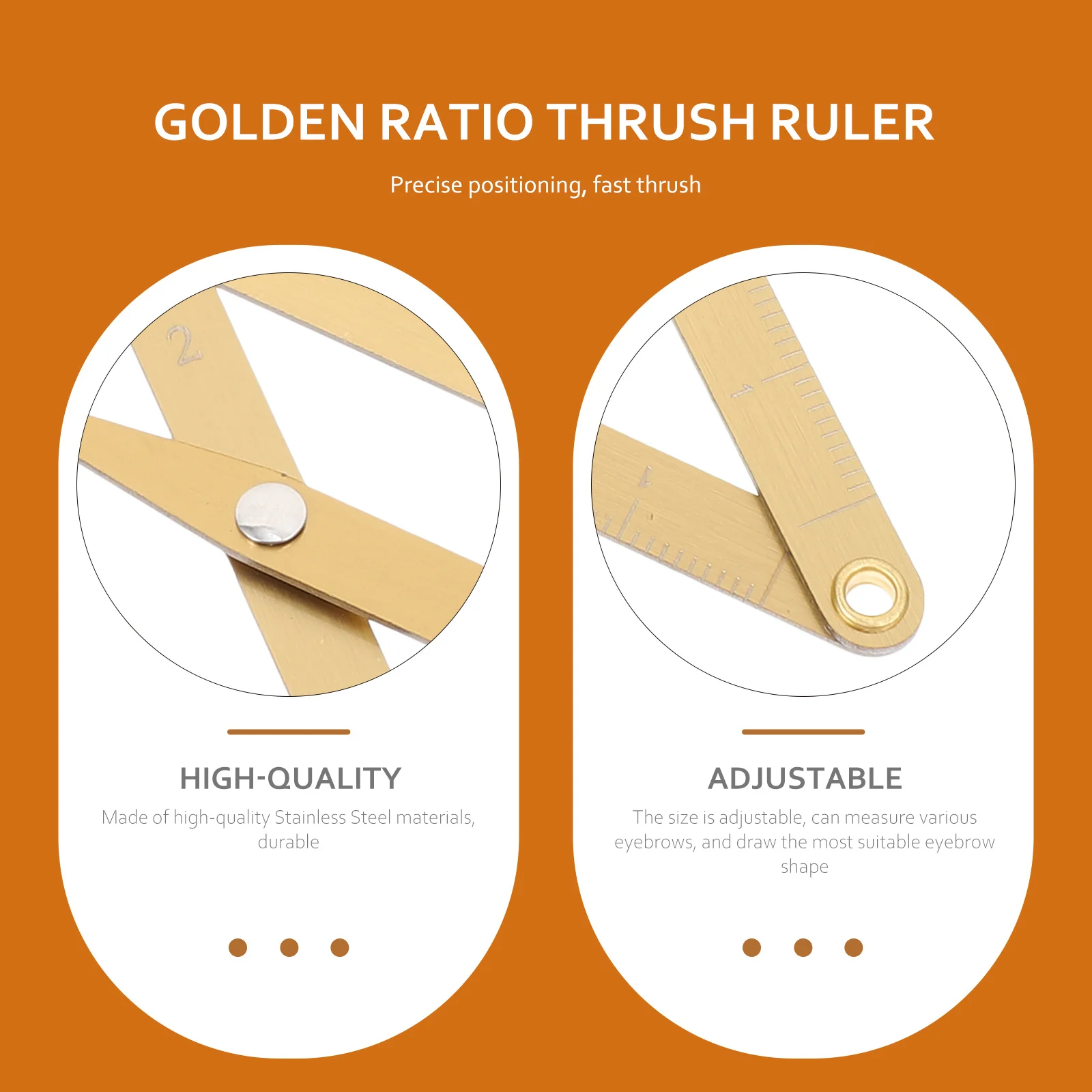 Линейка для позиционирования бровей из нержавеющей стали - Фотография_5