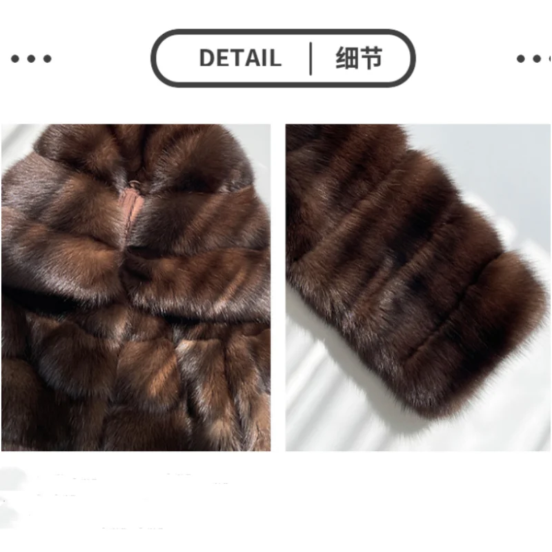 Популярная модная женская шуба из искусственного меха - Фотография_6