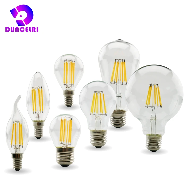 Ретро edison e27 e14 светодиодная