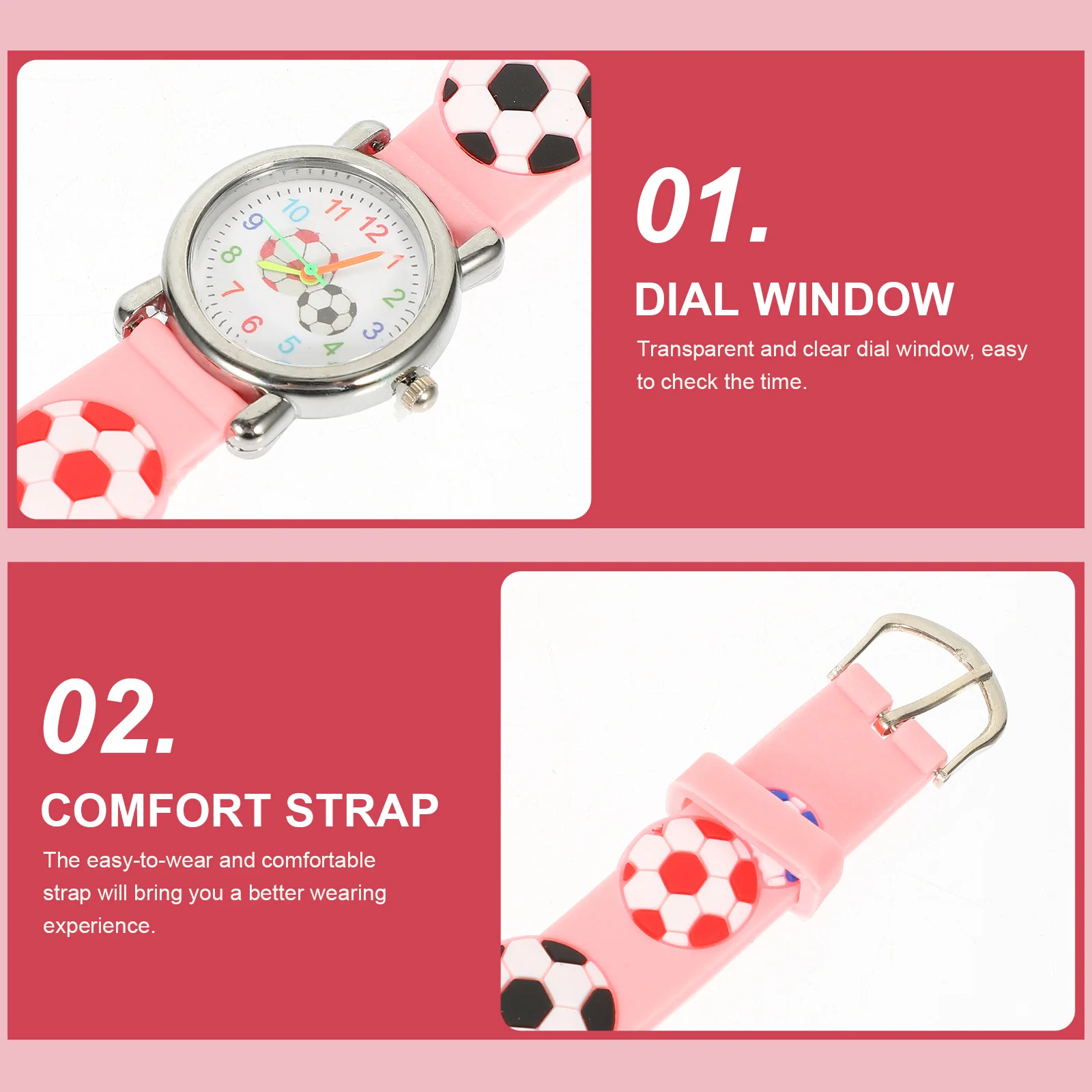 Спортивные часы с футбольным узором - Фотография_2