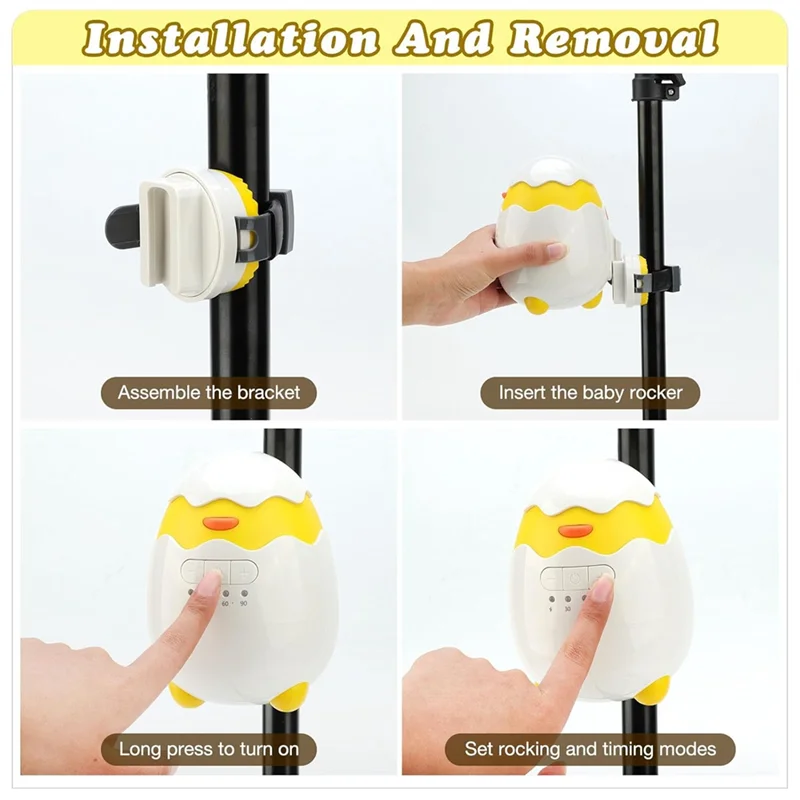 Перезаряжаемая детская качалка для колясок - Фотография_3