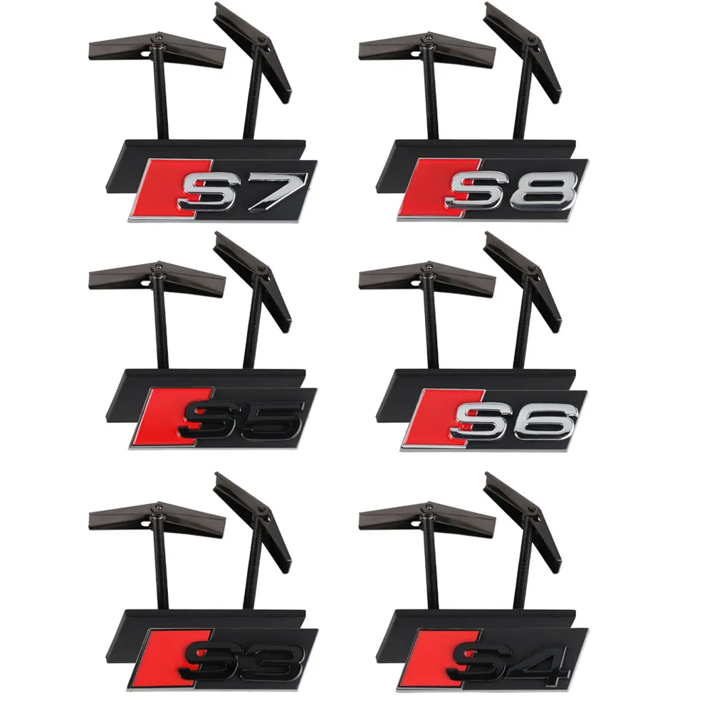 3d abs хром черный логотип гриль