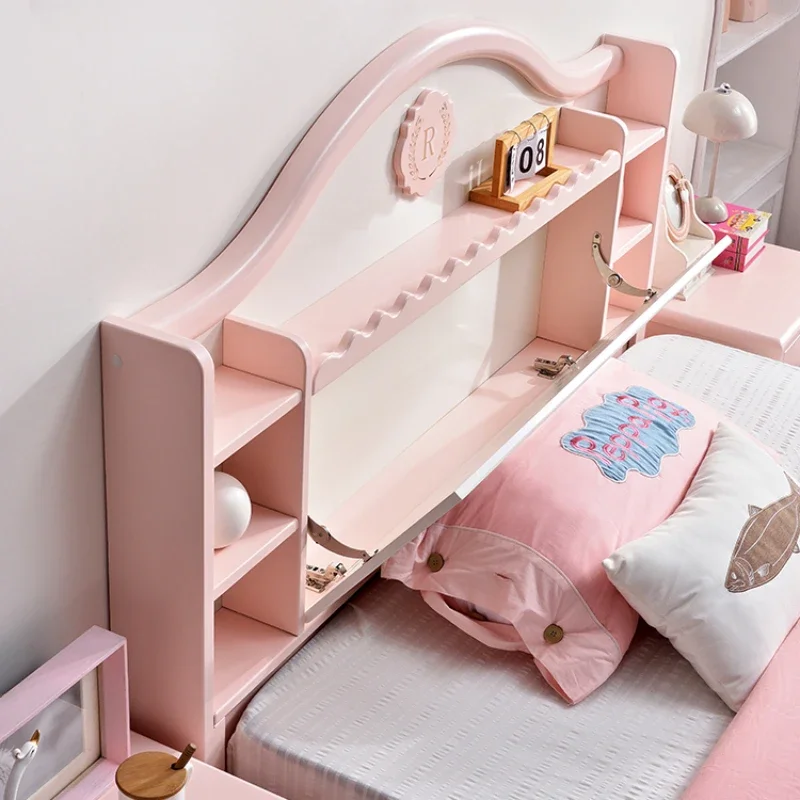 Креативная современная двуспальная кровать для девочек - Фотография_3