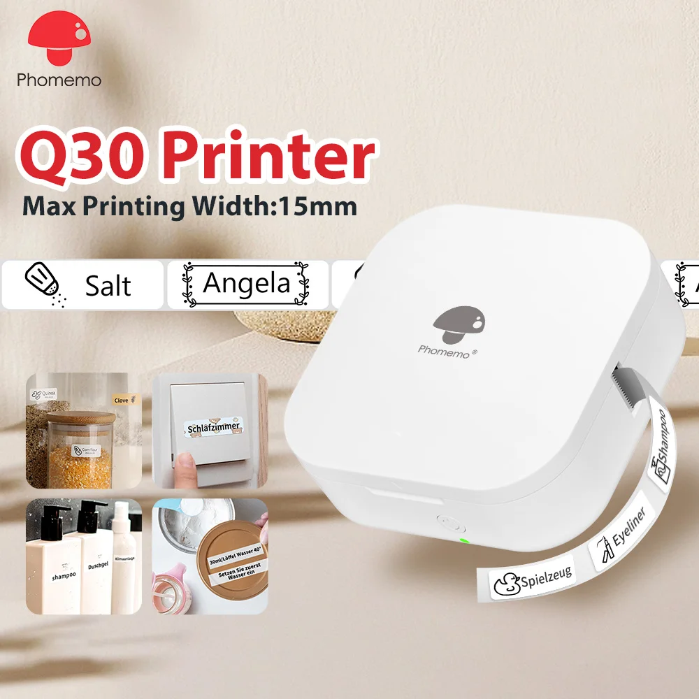 Phomemo q30 bluetooth-термопринтер этикеток