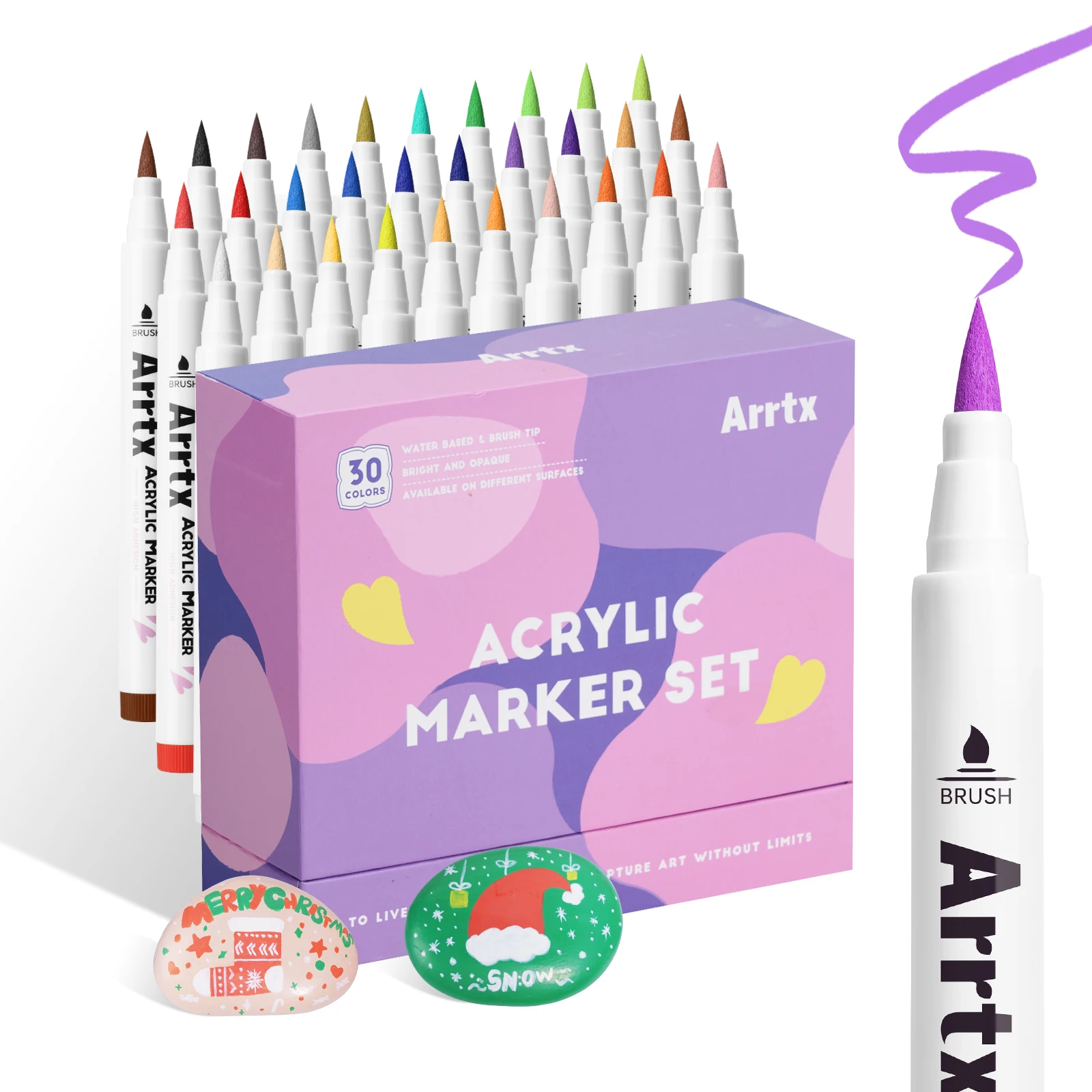 Arrtx 30-цветная акриловая машина