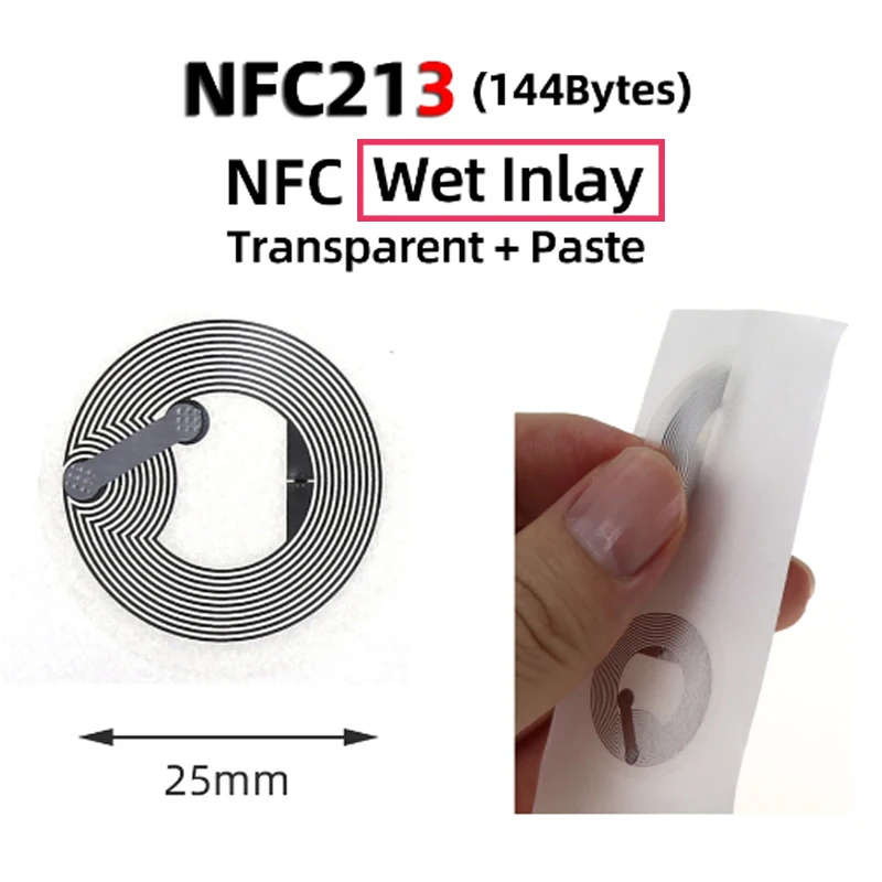 Nfc мокрые метки ntag 213 наклейки