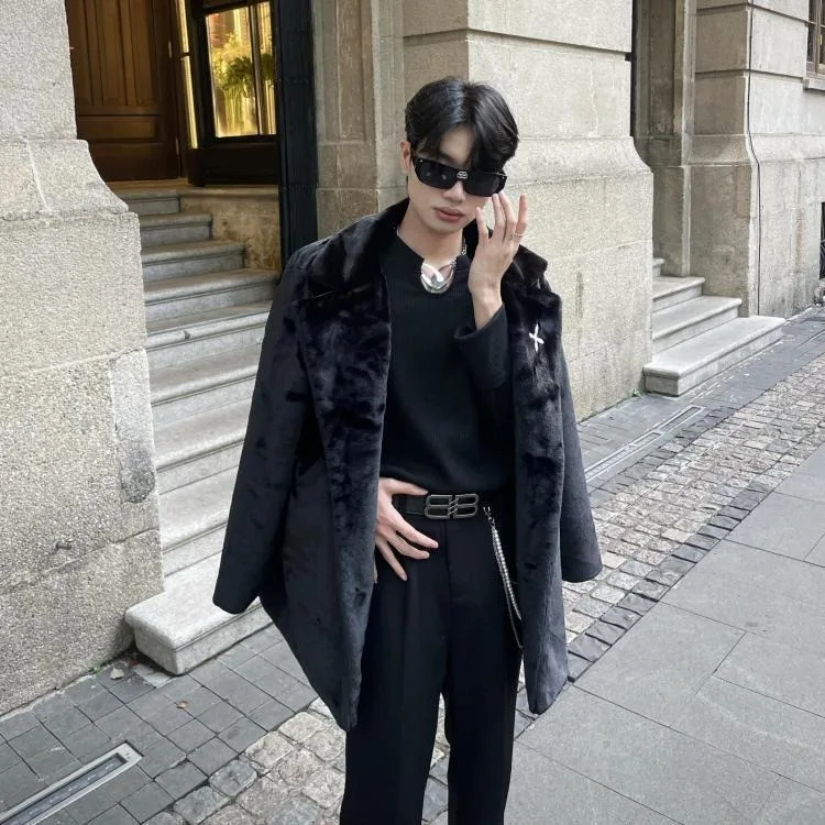 Новая модная и качественная норковая шуба для мужчин с ощущением роскоши - Фотография_2