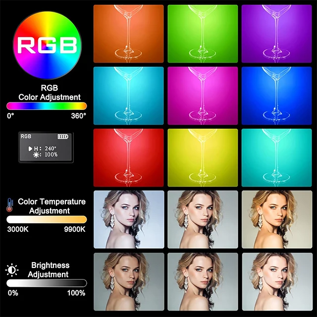 M16 rgb портативный светильник - Фотография_2