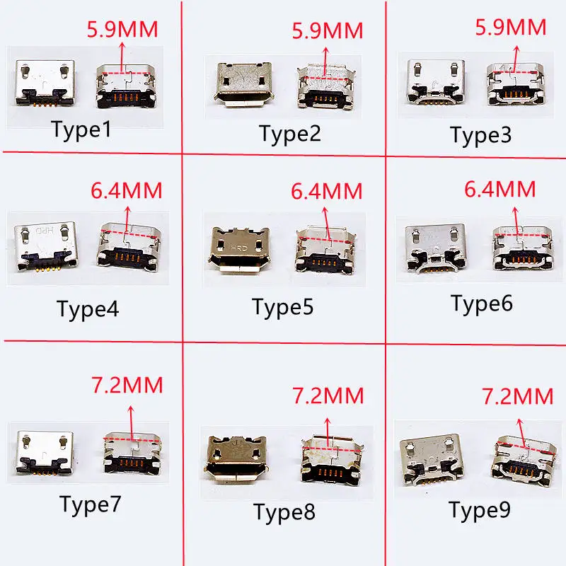 Мини-разъем micro usb 5-контактный 5