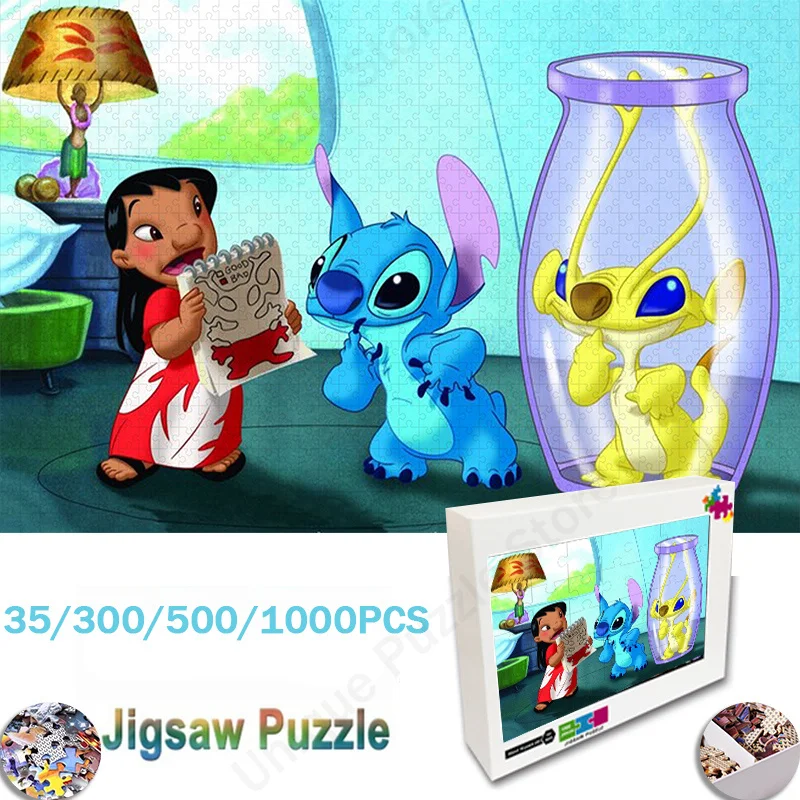 Пазлы из мультфильмов disney «лило и стич»