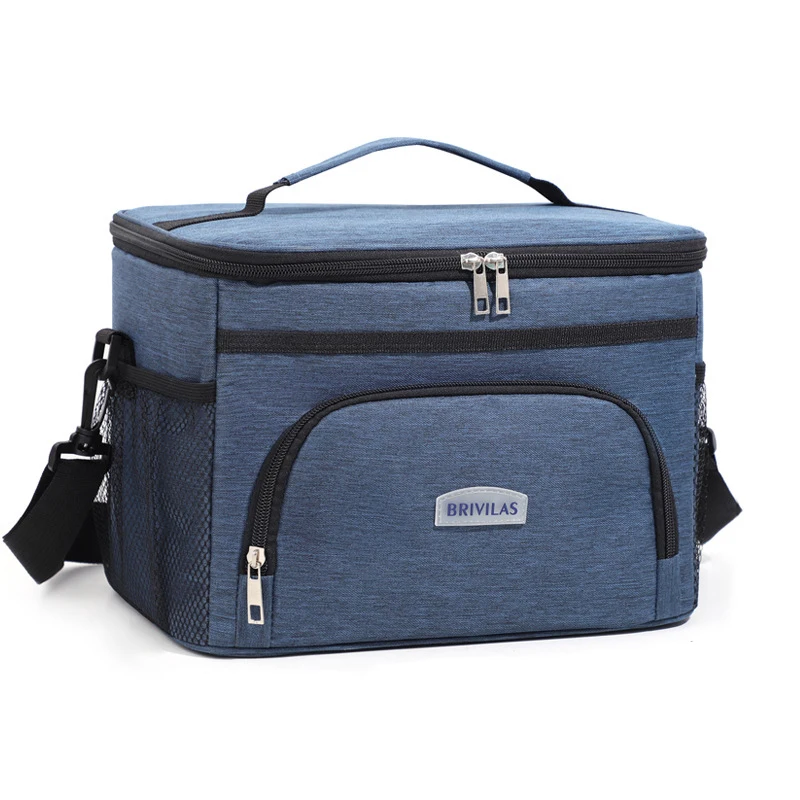 Большая вместительная сумка для обеда на плечо объемом 25 л для мужчин