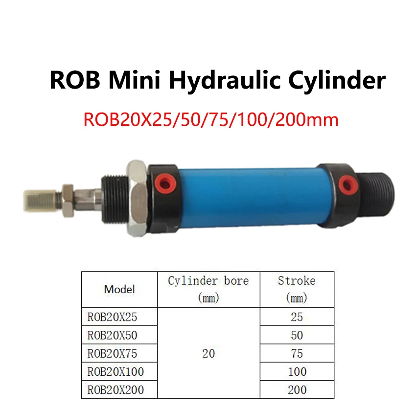 Rob20 диаметр 20 мм ход 25/50/75/100/200