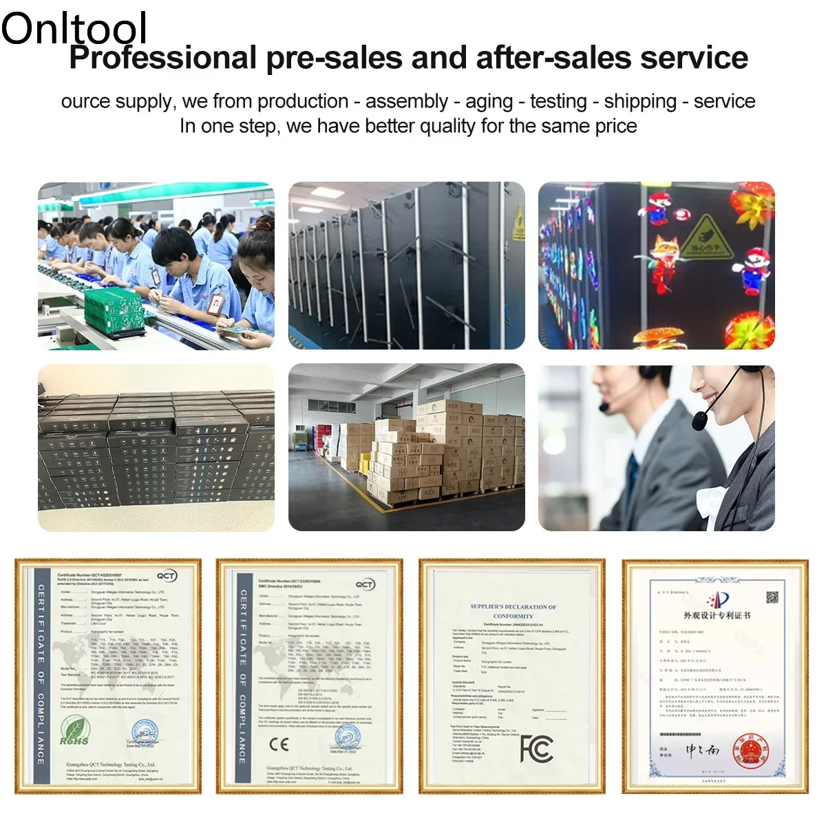 42-100 см 3d голограмма вентилятор - Фотография_6