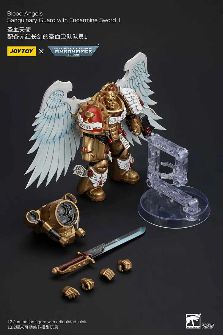 Joytoy warhammer 40k blood angels sanguinary guard с encarmine sword 1 - Фотография_6