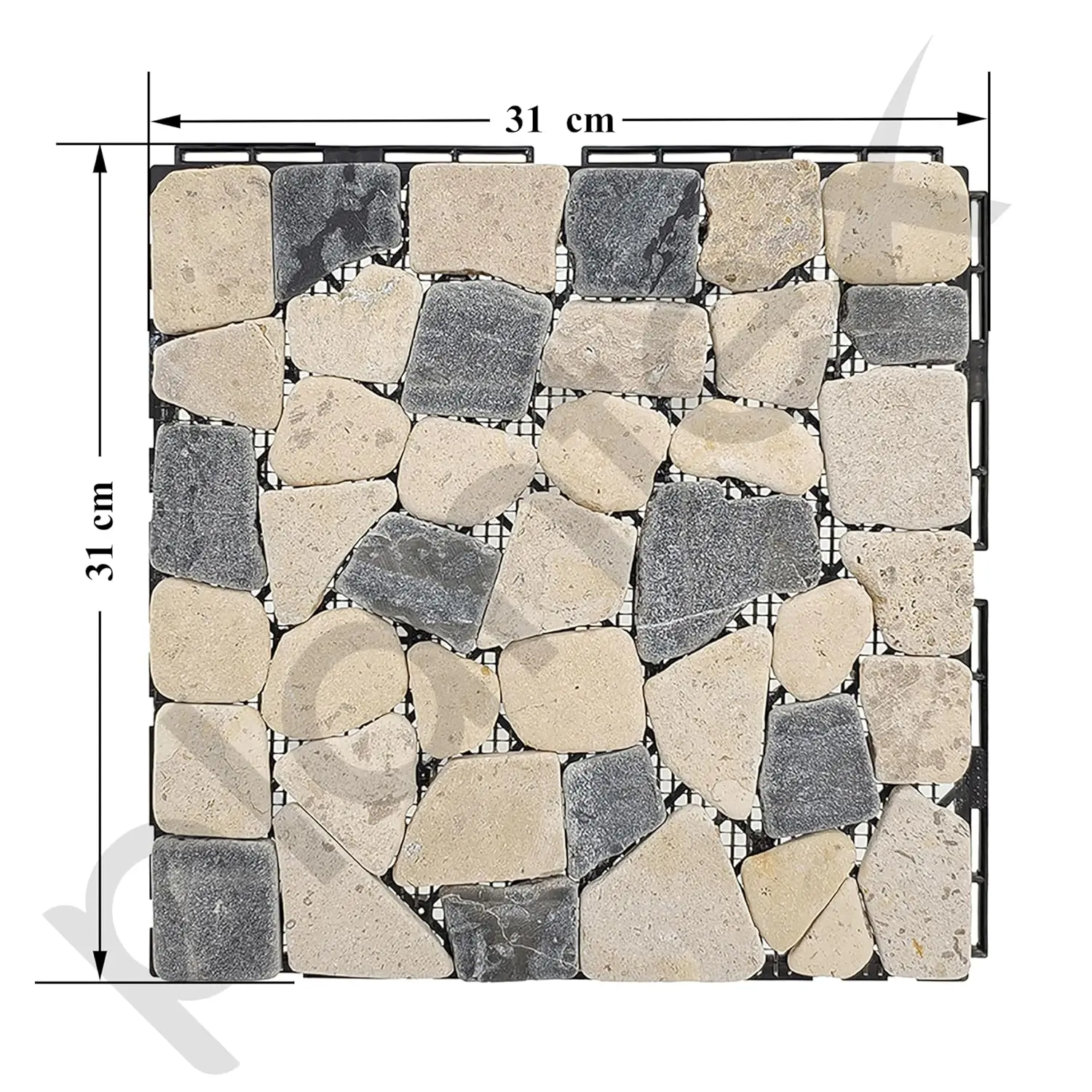 Interlocking pabble stone tiles/garden - Фотография_5