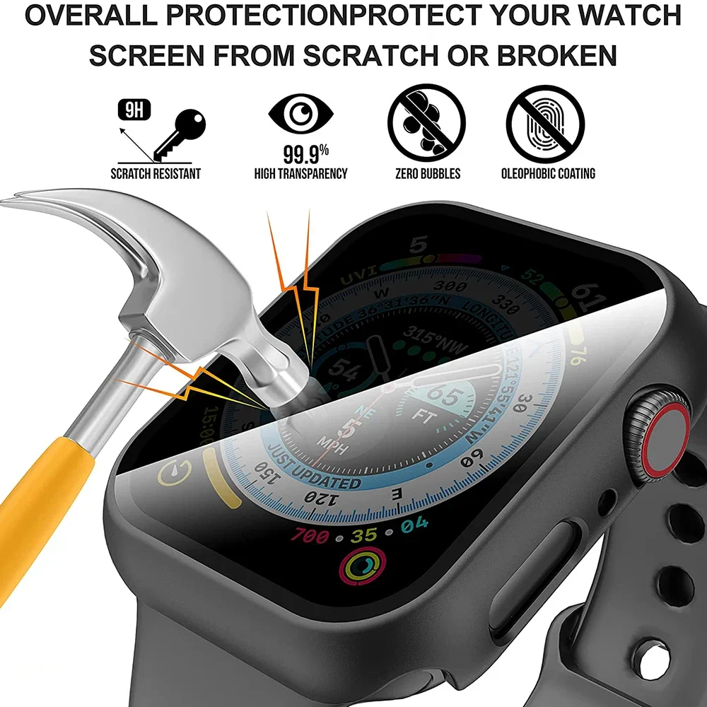 Защитное стекло + чехол для apple watch 45 мм - Фотография_2