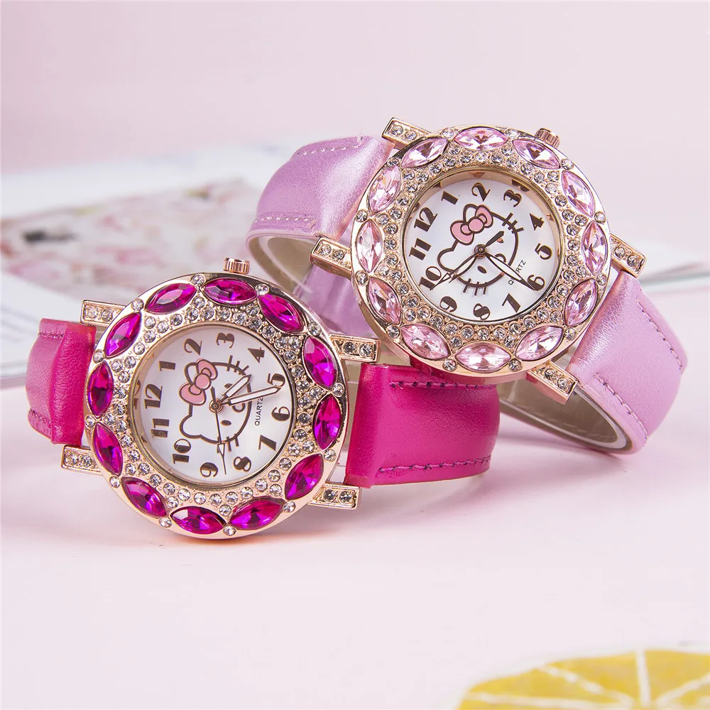 Кварцевые часы hellokittys с героями мультфильмов - Фотография_2
