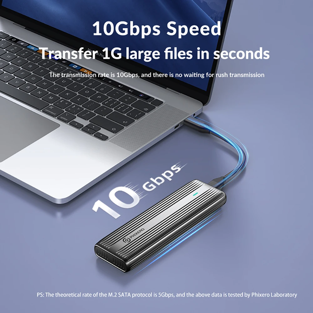 Phixero m.2 nvme sata ssd корпус - Фотография_2