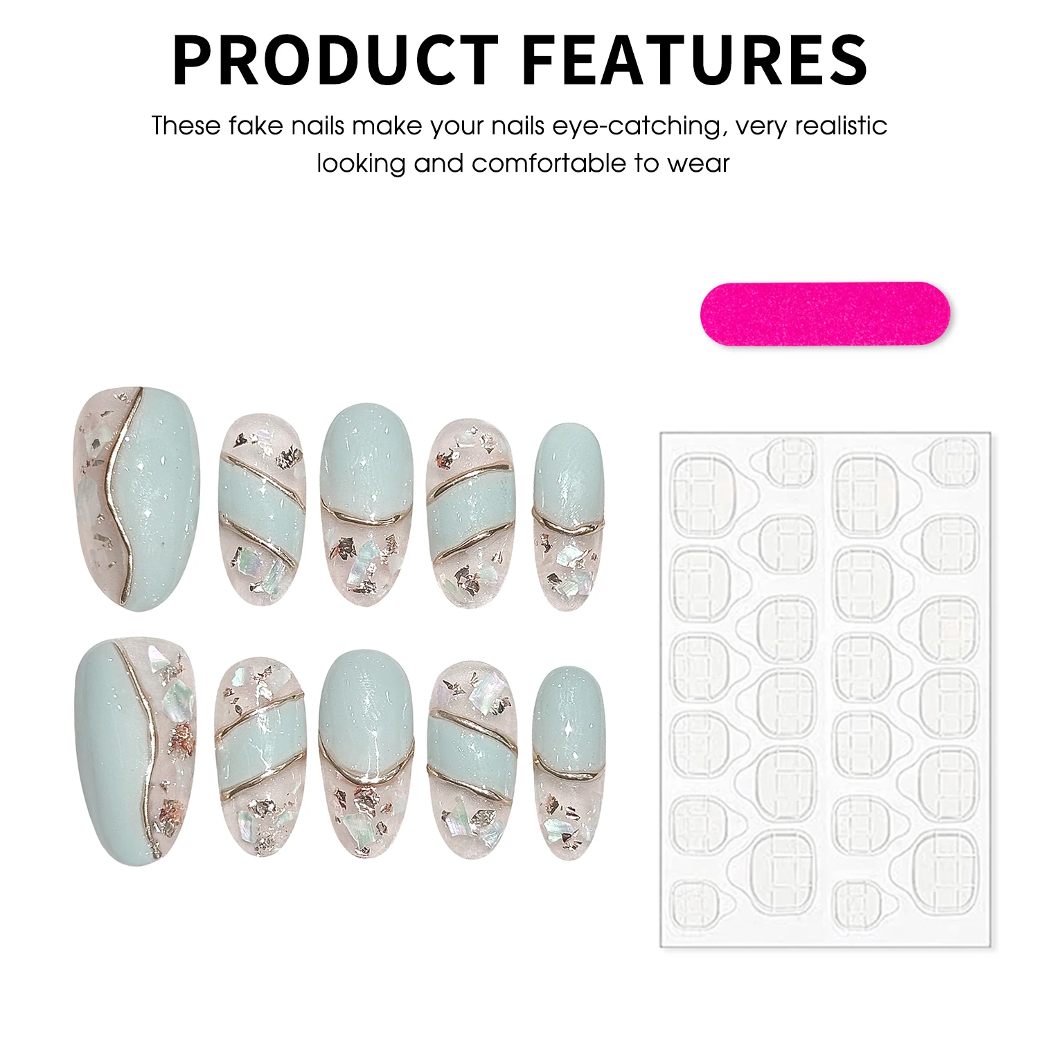 Винтажные накладные ногти ручной работы - Фотография_5