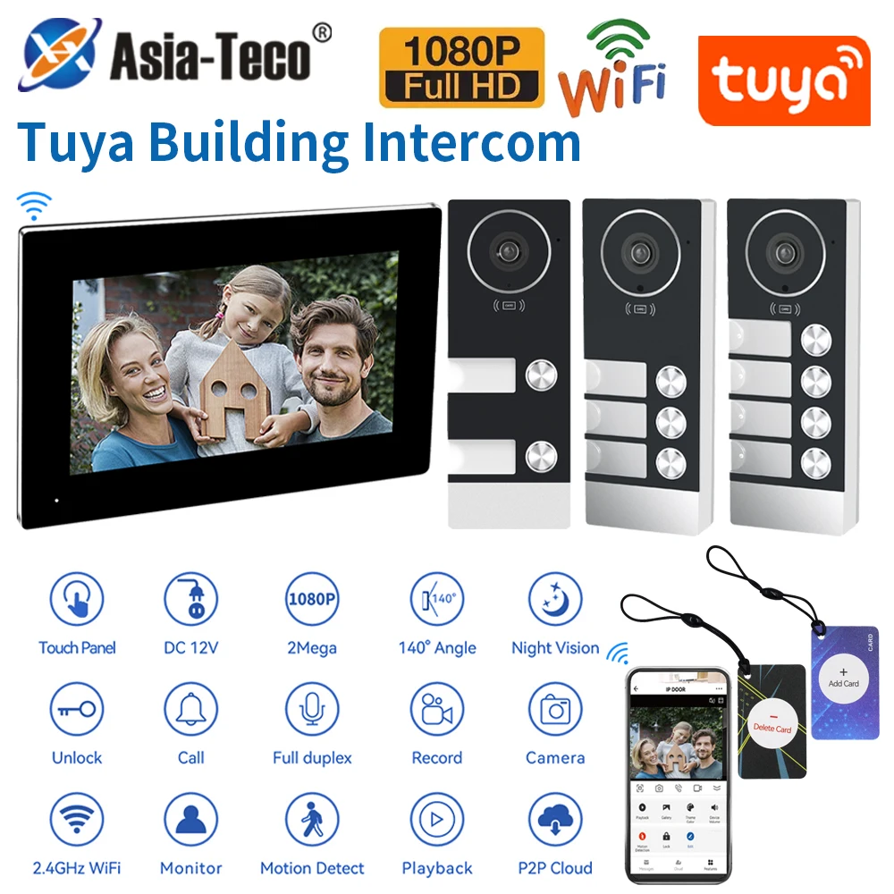 Tuya wi-fi видеодомофон