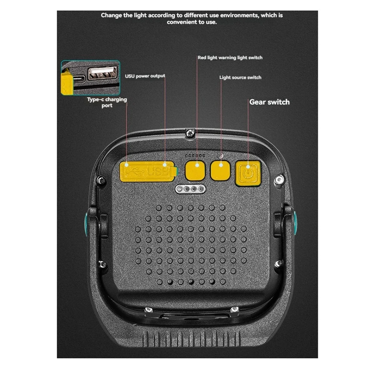 Портативный светодиодный прожектор baau - Фотография_6