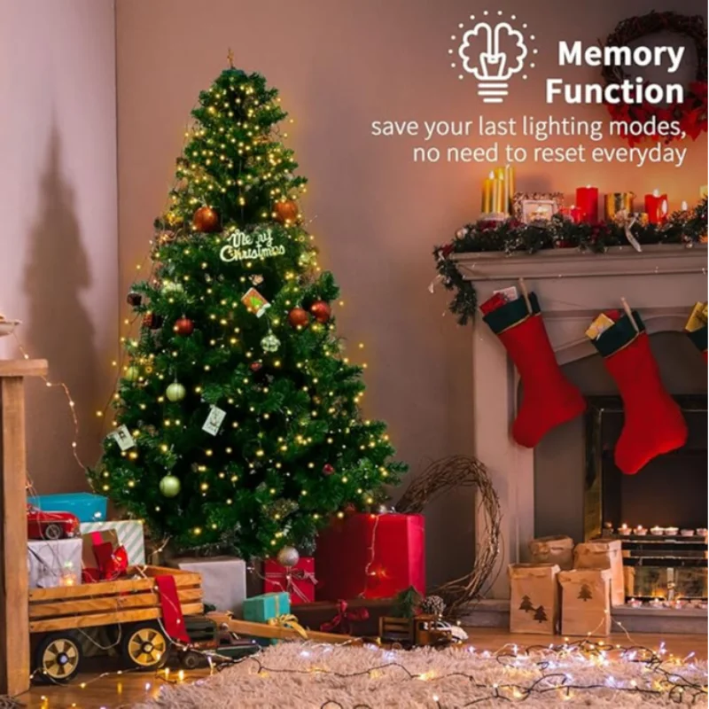 Светодиодные рождественские огни праздничные гирлянды водопад свет 1 - Фотография_3