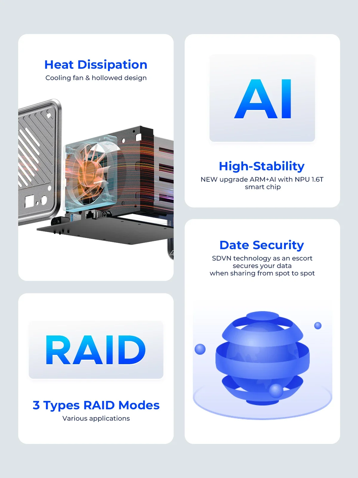 Orico dual bay metacube бытовое хранилище 3 - Фотография_3