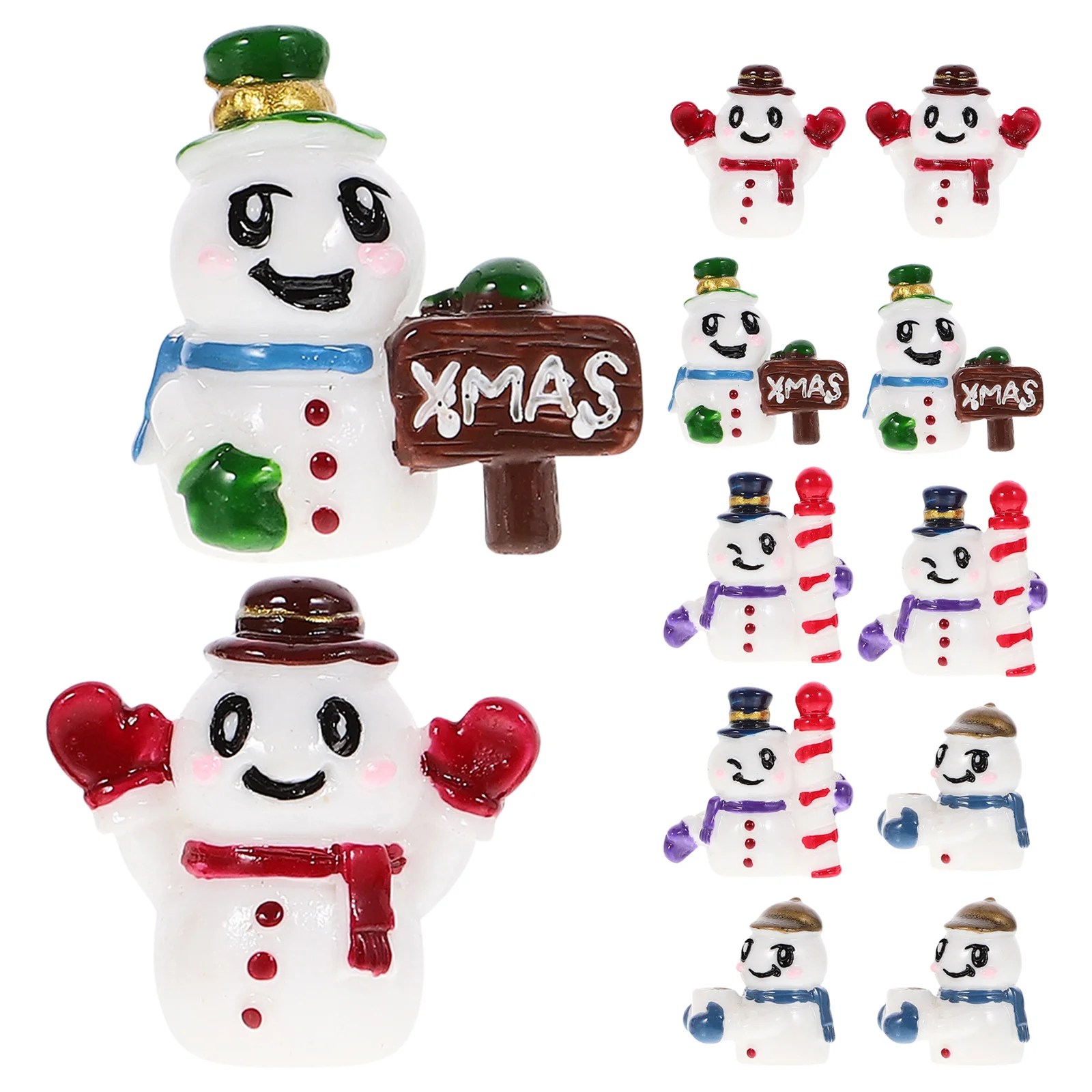 Миниатюры снеговика из смолы - Фотография_4